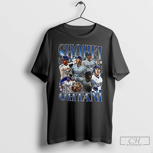Classic Shohei Ohtani Los Angeles Dodgers Mlb Baseball Graphic Signature T Shirts