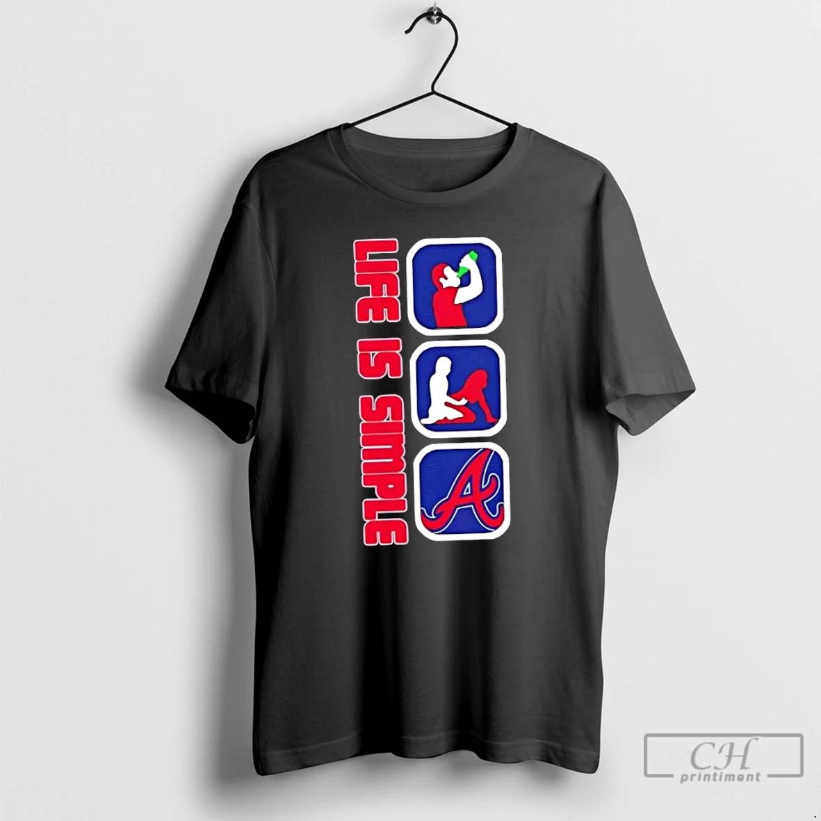 Classic Atlanta Braves Baseball Life Is Simple T Shirts