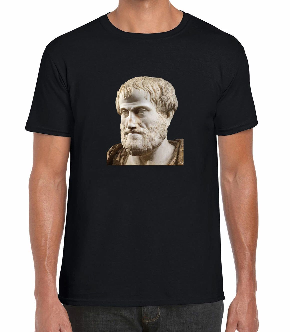 Greek Philosopher Aristotle Ancient Trendy Cotton Men's T-shirt Top Tee Casual