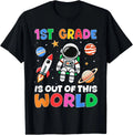 1st Grade Student Teacher Astronaut Space Back To School T-Shirt