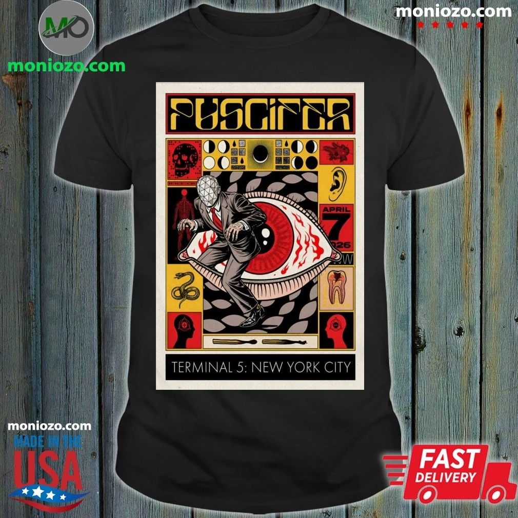 Puscifer April 7 2026 Terminal 5 in New York City Poster T-Edition For Fan Shirt