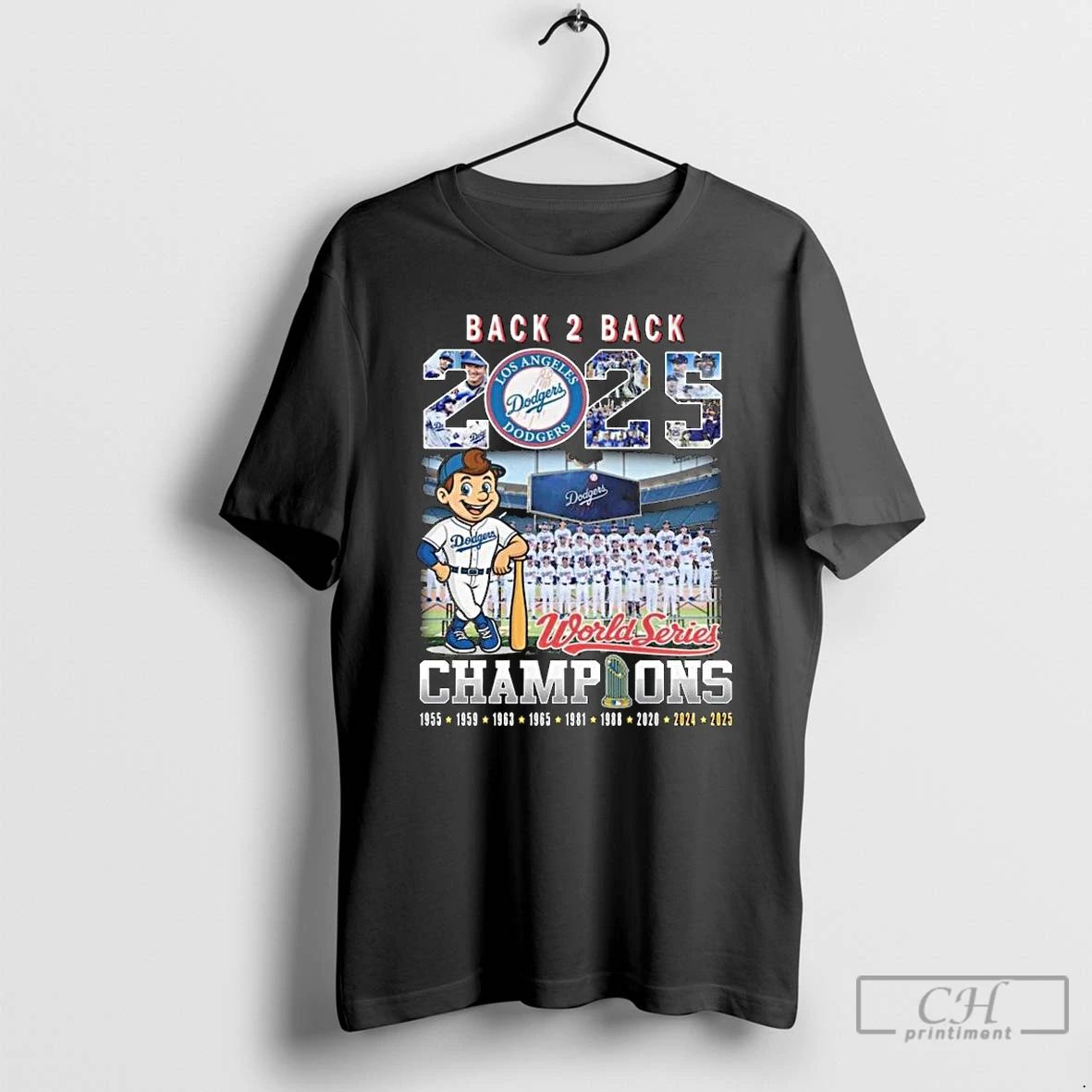 Classic Los Angeles Dodgers Back To Back World Series Champions 2025 Long Sleve T Shirts