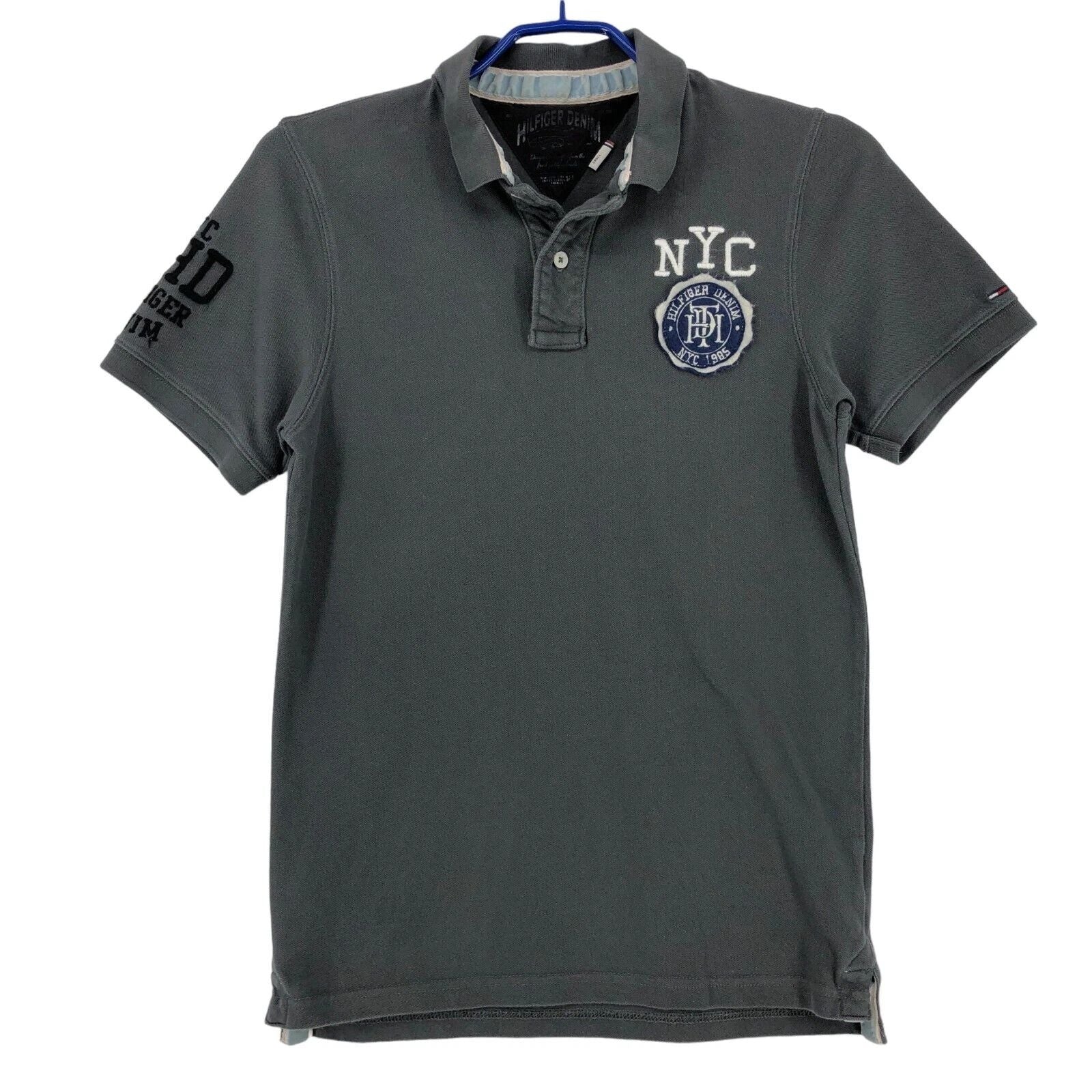 TOMMY HILFIGER Men Slim Fit Polo Neck T-Shirt Size S