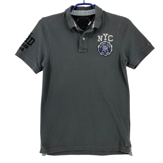 TOMMY HILFIGER Men Slim Fit Polo Neck T-Shirt Size S