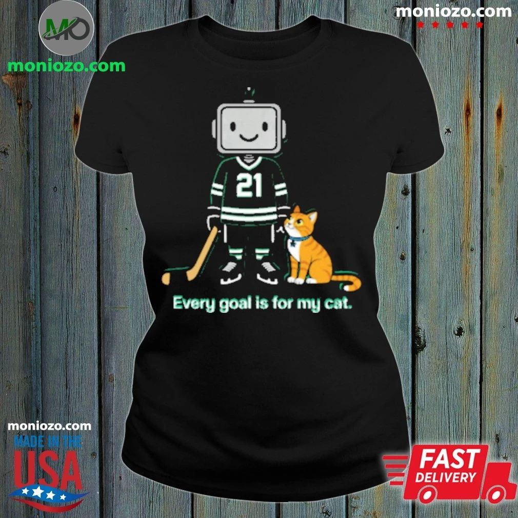 Jason Robertson Cat Dallas Hockey T-Shirt