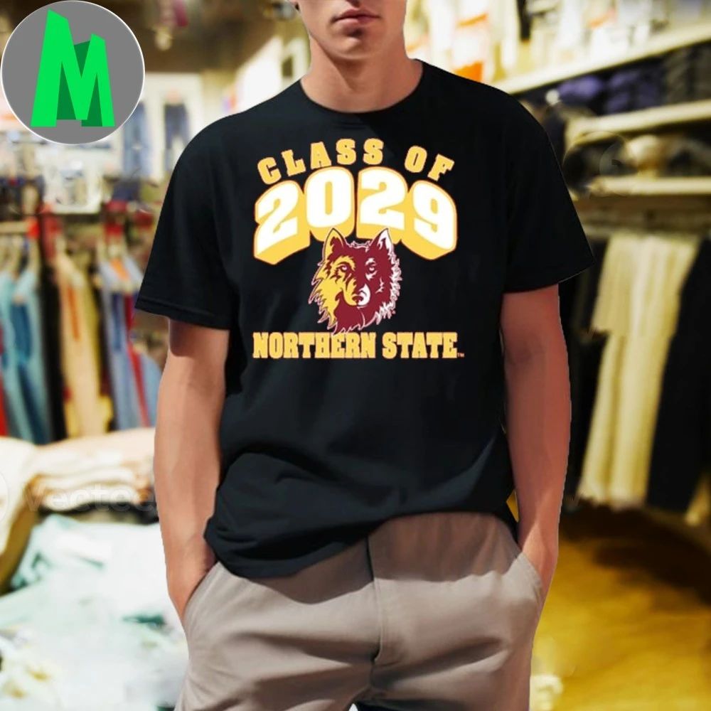 Rally Northern State Wolves Men’s Maroon Class of 2029 Shirt