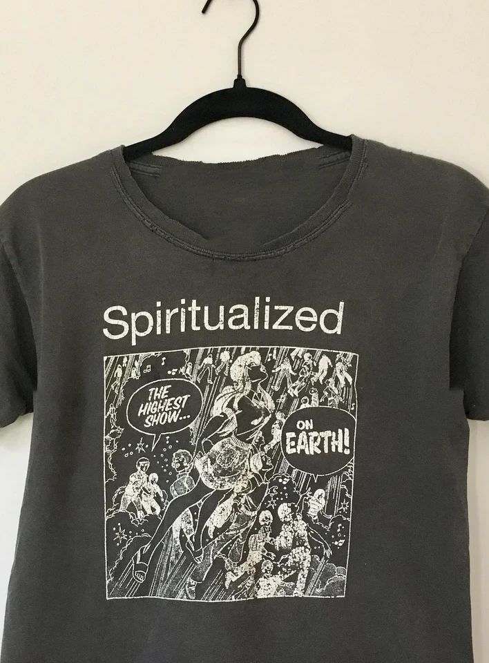 VTG Spiritualized Band Gift For Fan Cotton Black Unisex T Shirt S-5XL AG904