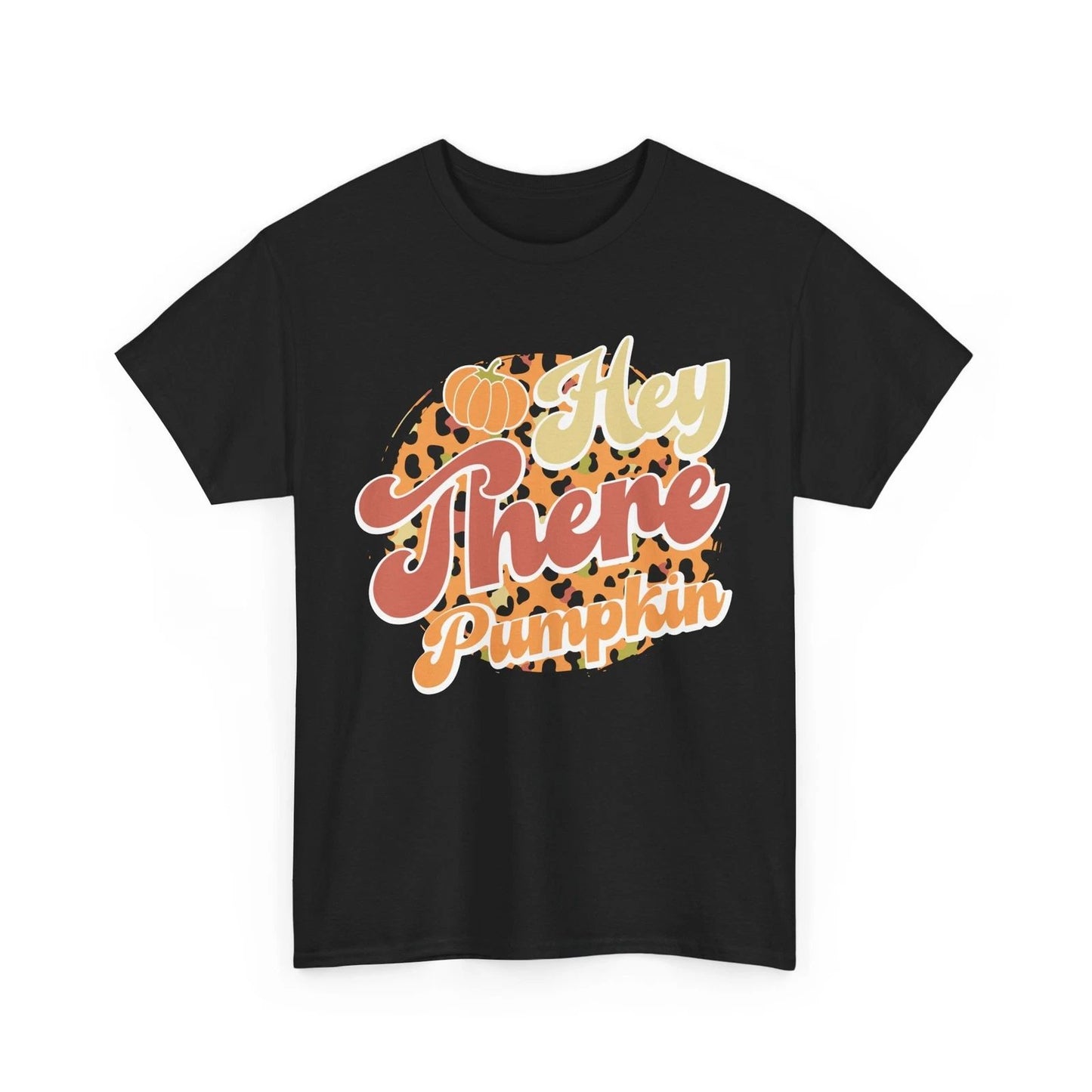 Fall Aesthetic T-Shirt | Autumn Tee | Hey There Pumpkin Leopard fall Shirt