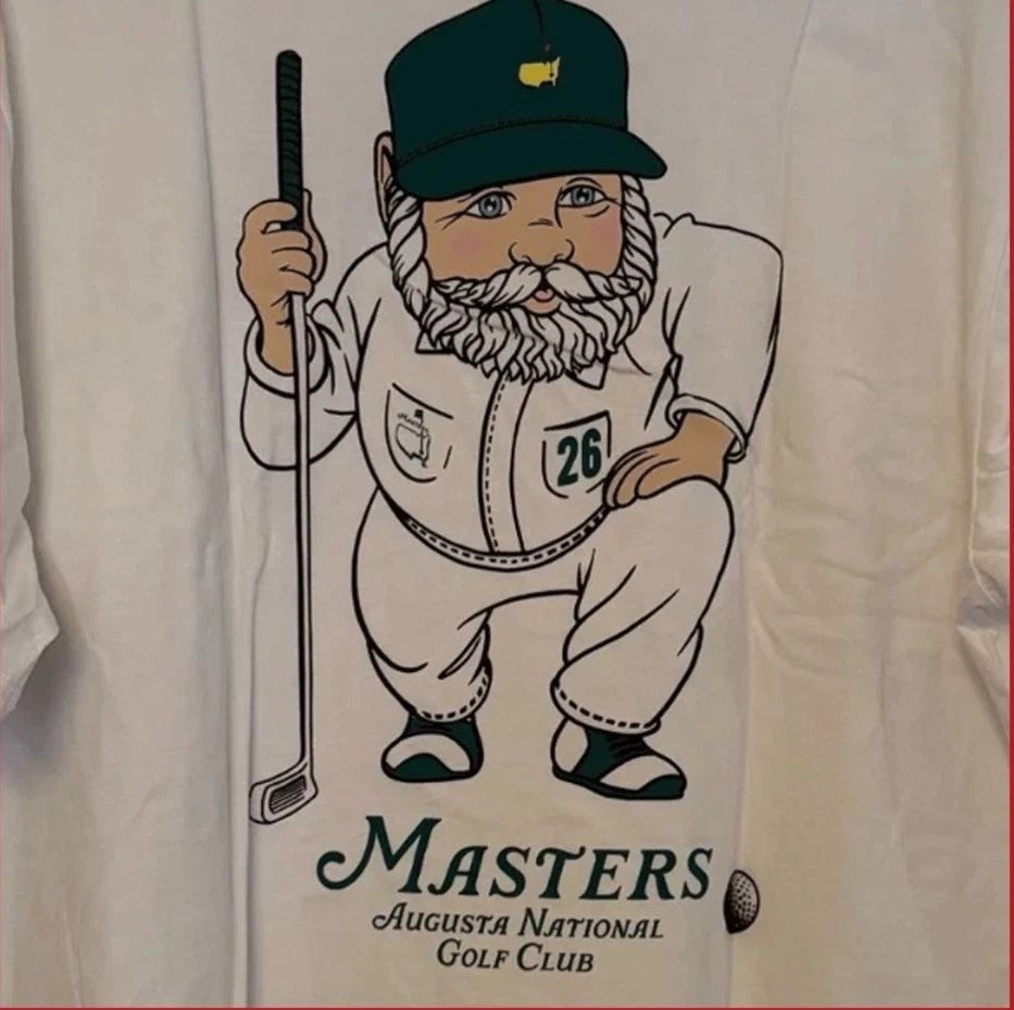 NEW!!! 2026 Masters Gnome Caddie Augusta National Golf Club T-shirt Reprint