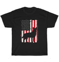 American USA Flag Australian Cattle Dog Blue Red Heeler Dogs Pet Lover T-Shirt