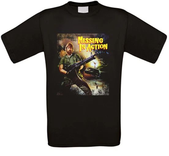 Missing in Action Cult Movie T-Shirt All Sizes NEW