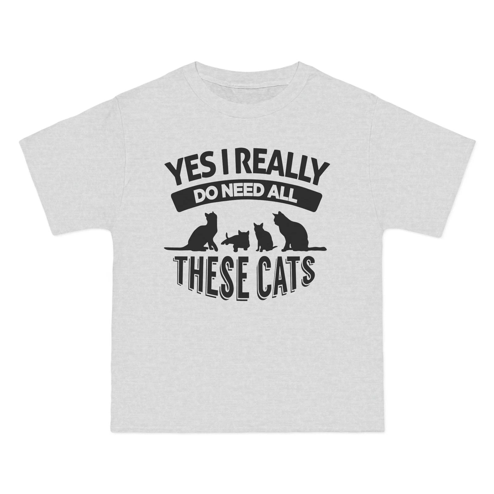 Cat Lover's Tee: Yes, I Really Do Need All These Cats Extended sizes