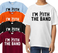 Kids Band Tee - I'm with The Band Kids T-Shirt Rockstar Star Rock T-Shirt