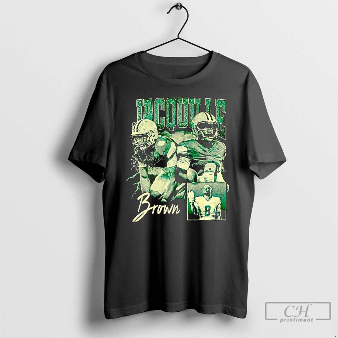Premium Jacquille Brown Player Northern Michigan Wildcats Graphic Vintage Christmas T Shirts