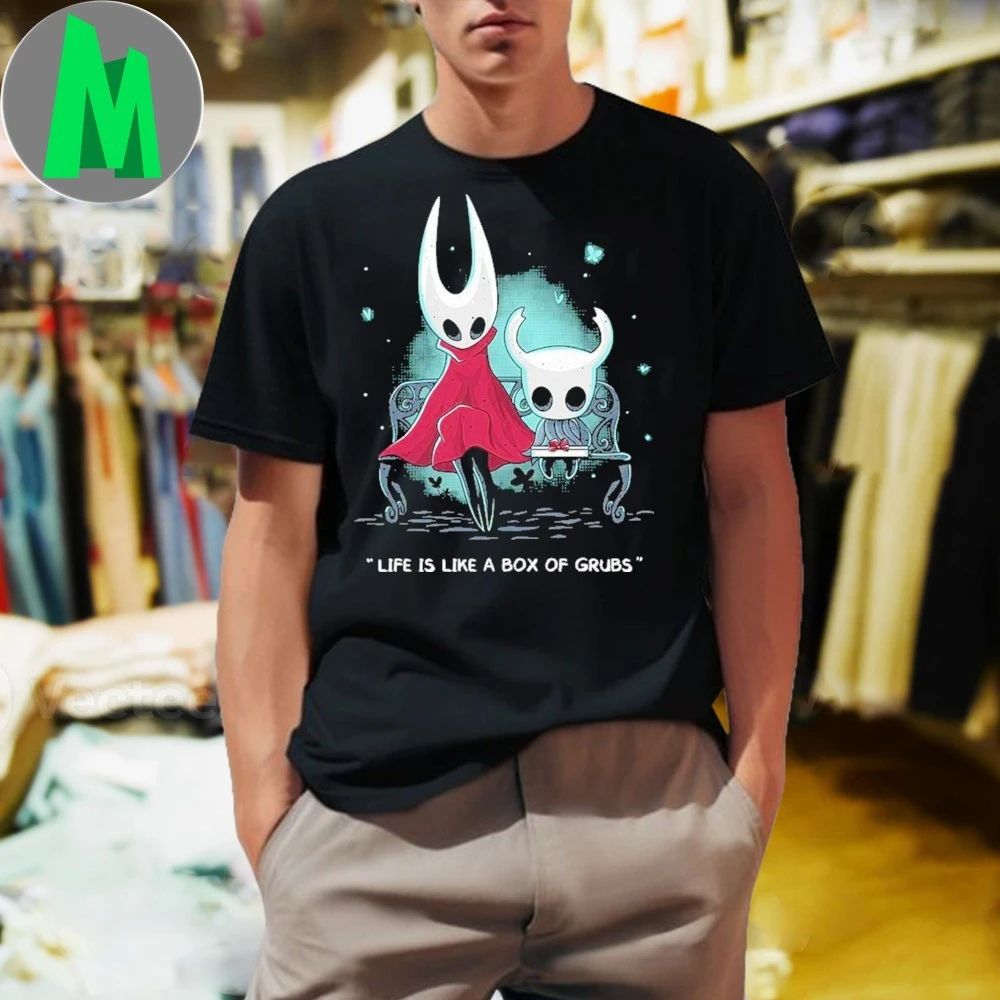 Hollow Knight Game Forest Knight Life Is Like A Box Of Grubs Shirt