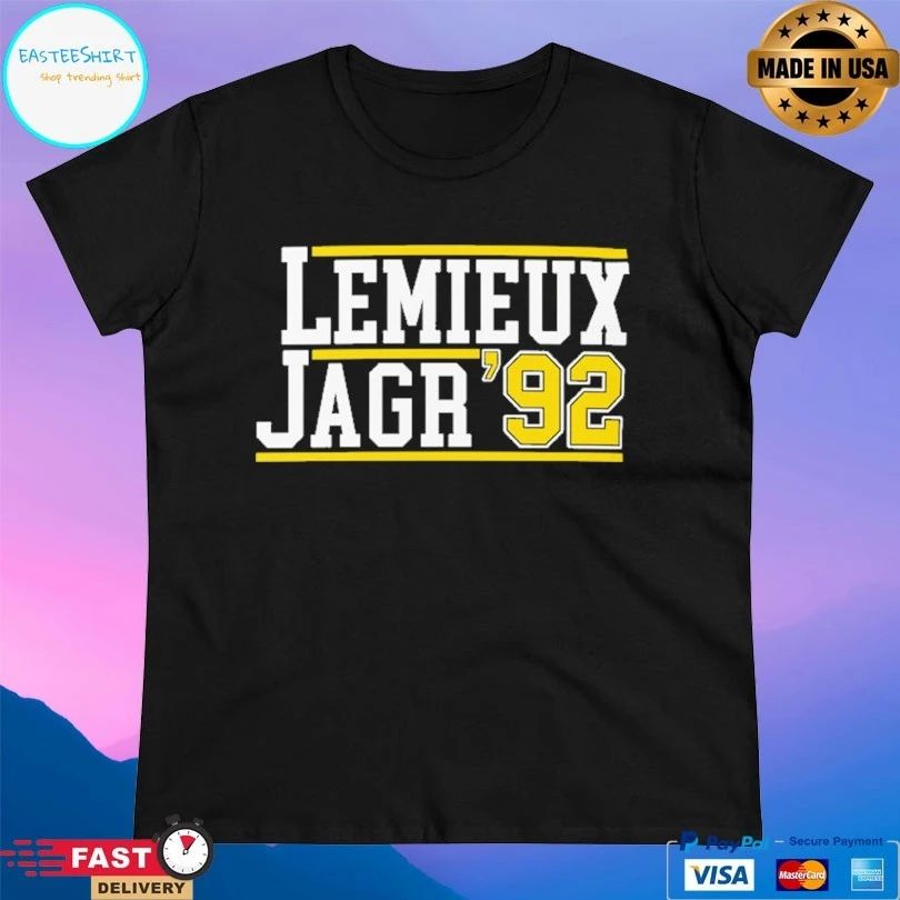 Pittsburgh Penguins Hockey Lemieux Jagr ’92 T-shirt