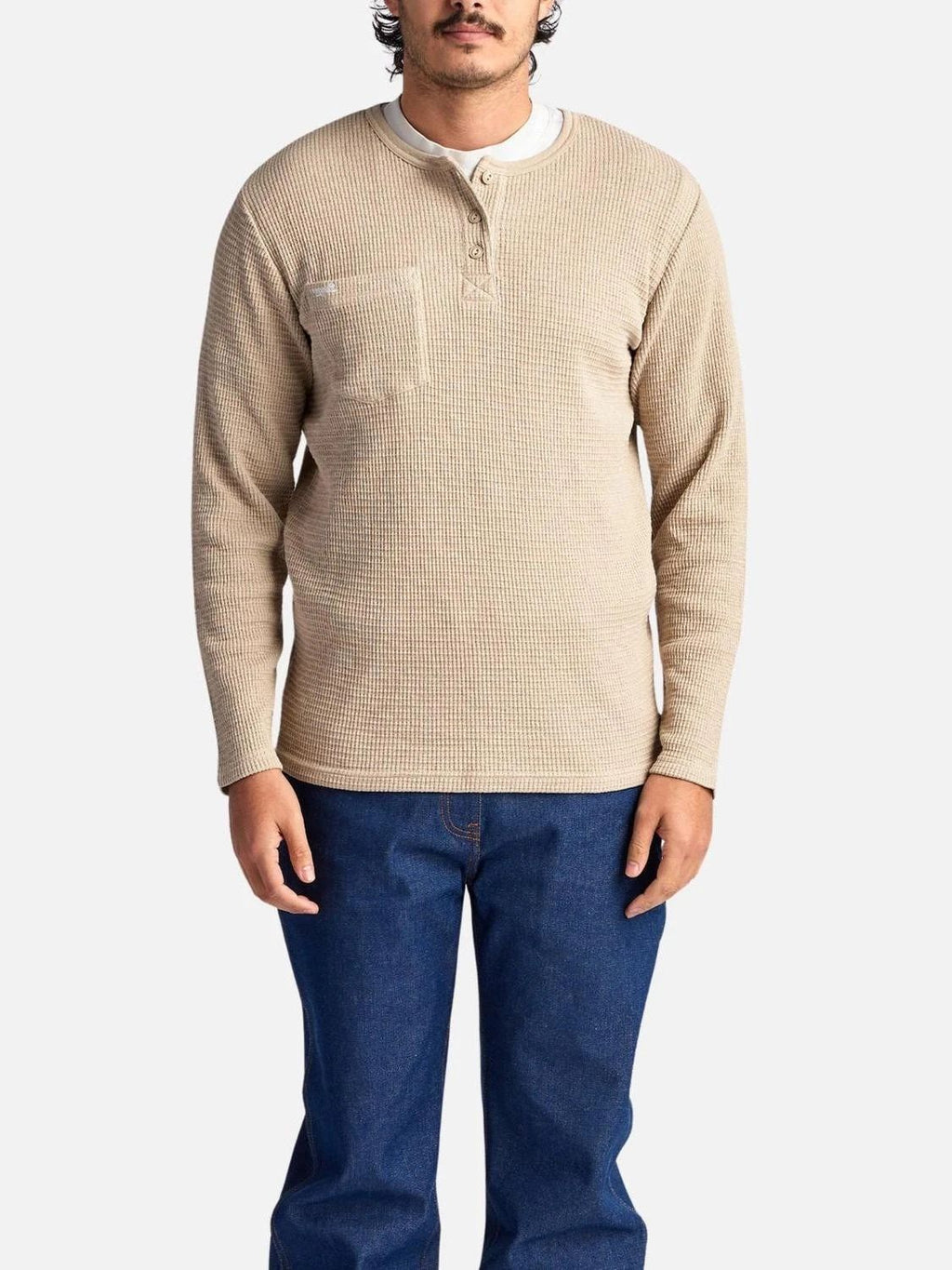 Seager Co. Sawpit Henley Long Sleeve Thermal Top Size 2XL