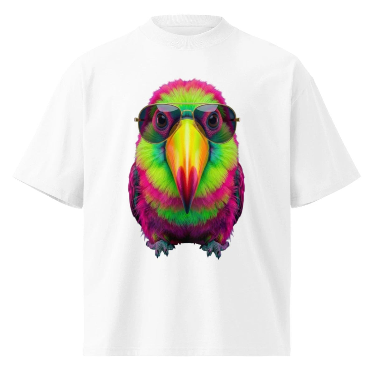 I Talk. You Listen. | Neon Parrot Oversized T-Shirt | Glow Wild Collection