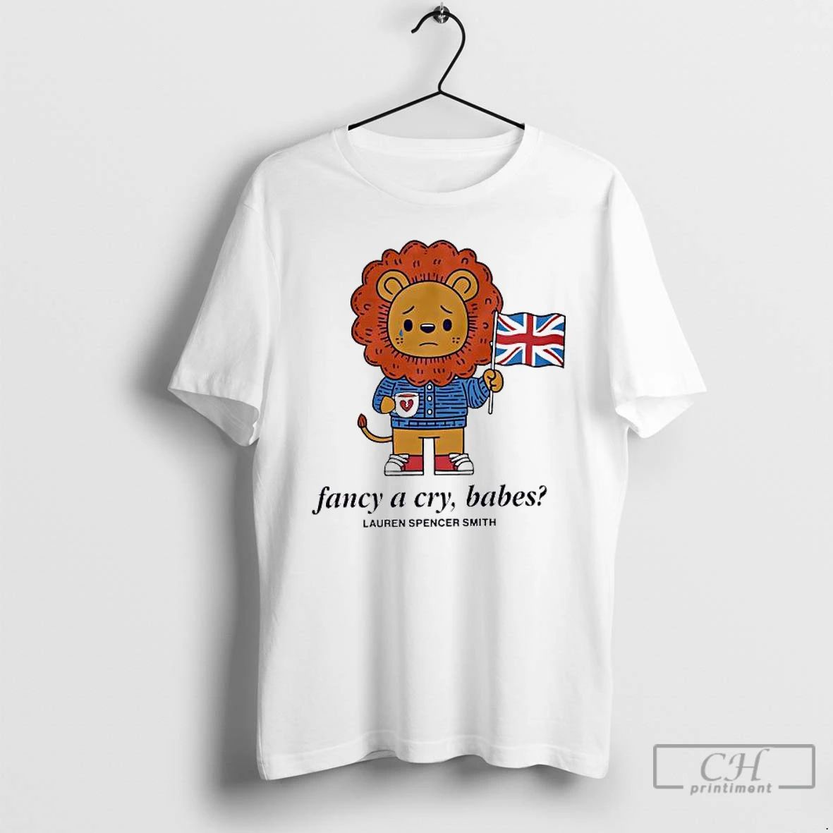 Classic Lion With England Flag Fancy A Cry Babes Lauren Spencer Smith T Shirts