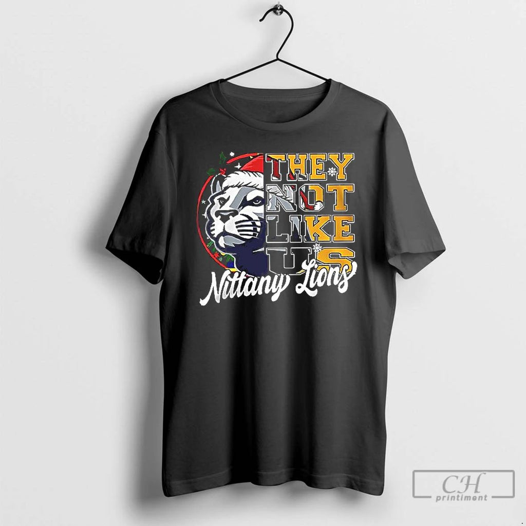Classic Nittany Lions They Not Like Us Christmas T Shirts