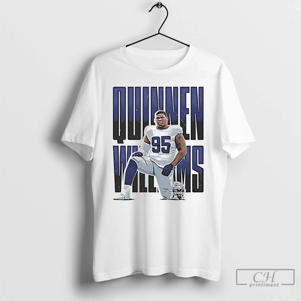 Premium Quinnen Williams Dallas Cowboys Name Retro T Shirts