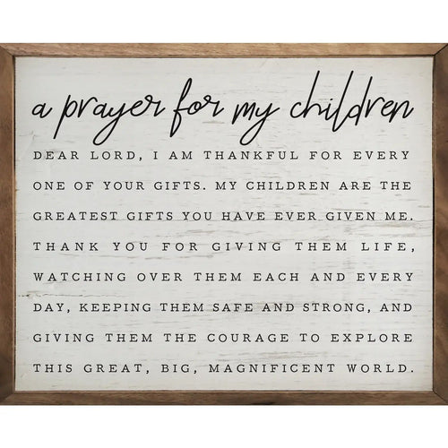 A Prayer For My Children Whitewash