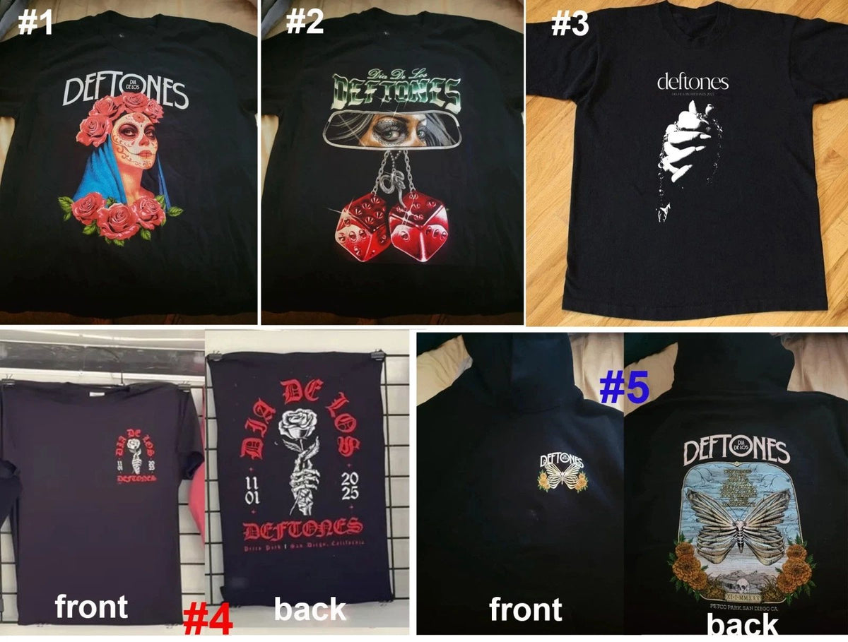 Exclusive Dia De Los Deftones San Diego, CA 2025 Merch reprint T-Shirt or Hoodie