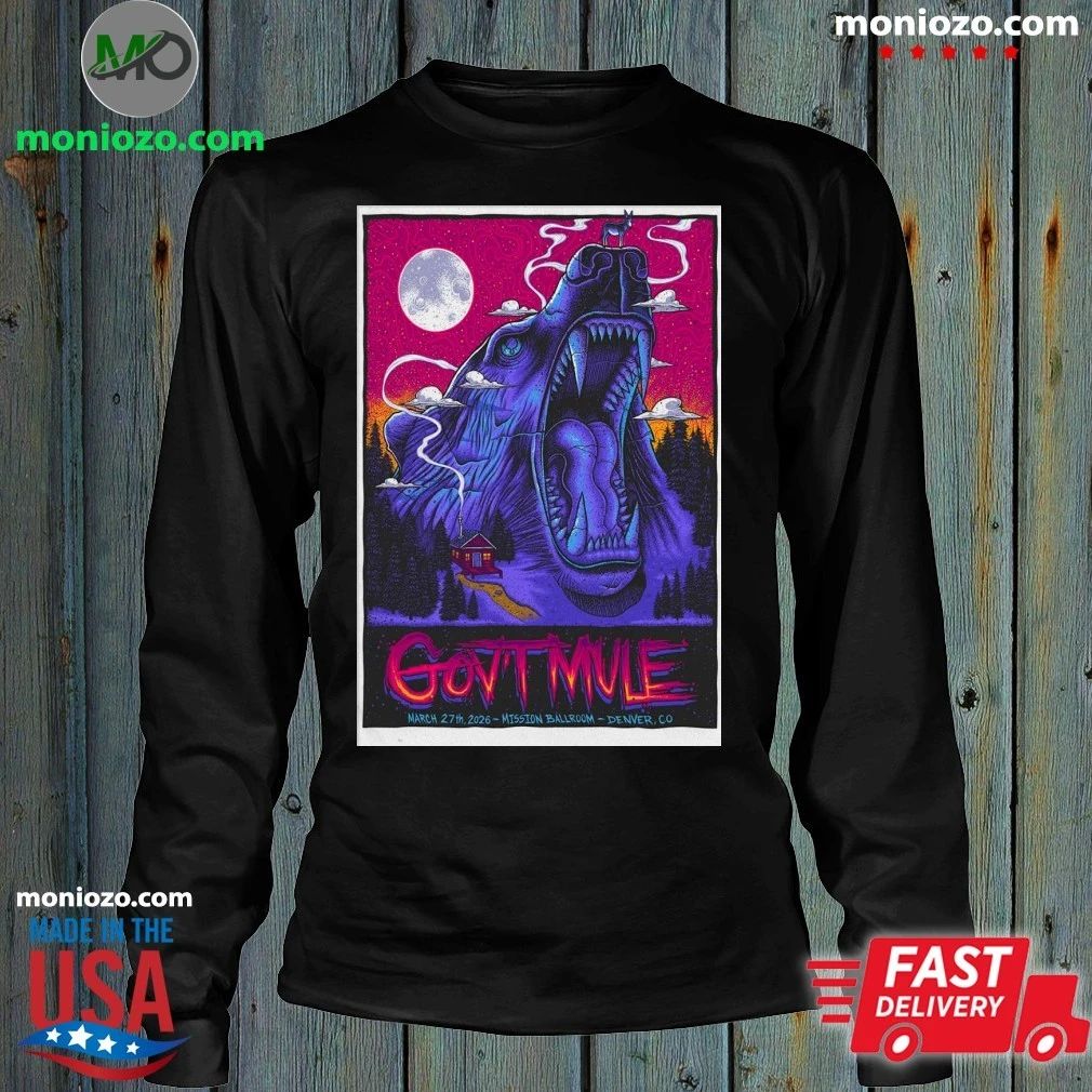 Original Gov’t Mule March 27 2026 Denver, CO Poster Shirt