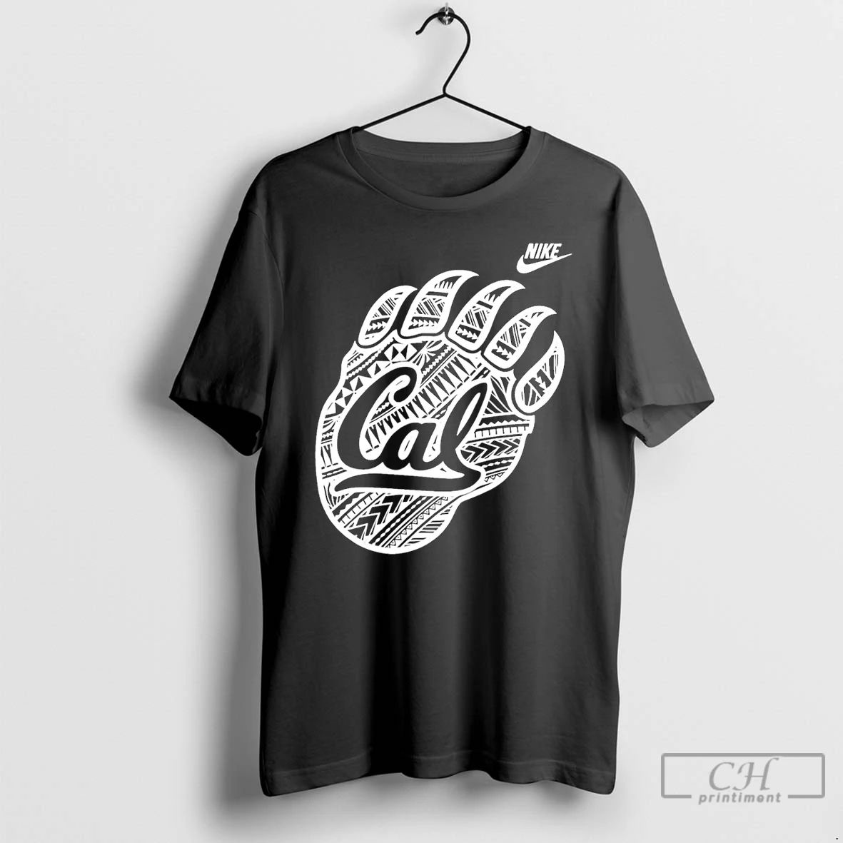 Classic Jaron Keawe Sagapolutele Wearing California Golden Bears Logo T Shirts