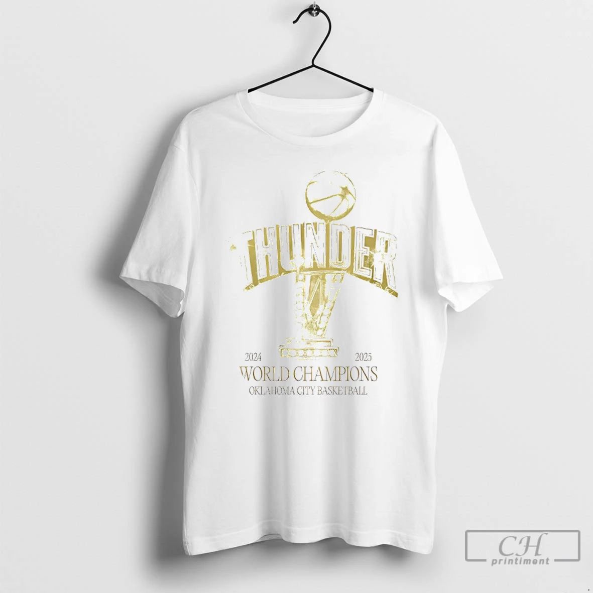 Classic Okc Thunder 2024 2025 World Champions Trophy T Shirts
