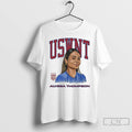 Classic Uswnt Alyssa Thompson Player Portrait Art T Shirts