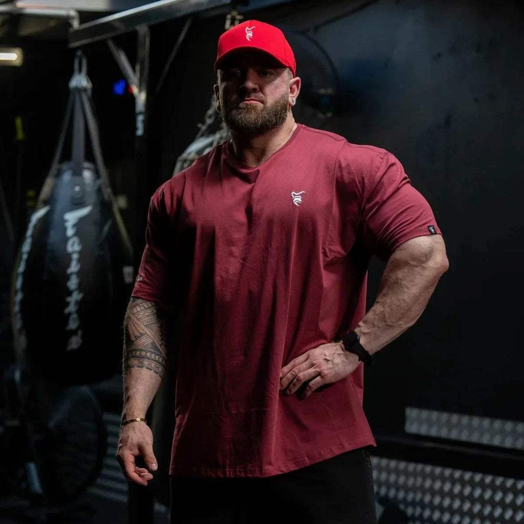 Men's Sport Gym Fitness Training 100% Cotton Oversized Graphic Printed Tshirt