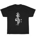 Bass Cleff Headstock Bass Guitar Player Guitarist T-Shirt Unisex Funny Tee Gift