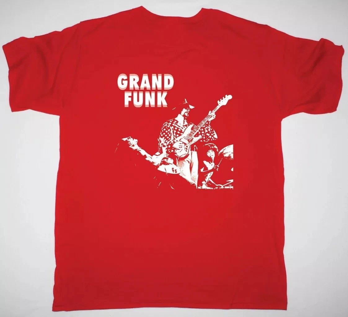 GRAND FUNK RAILROAD BAND Shirt Classic Red Unisex S-5XL BL2379