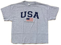 USA Washington D.C. American Flag T-Shirt Size 2XL Heather Gray Excellent XXL