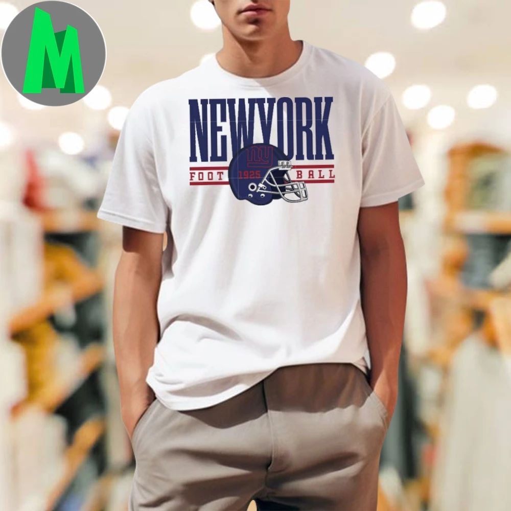 New York football helmet shirt