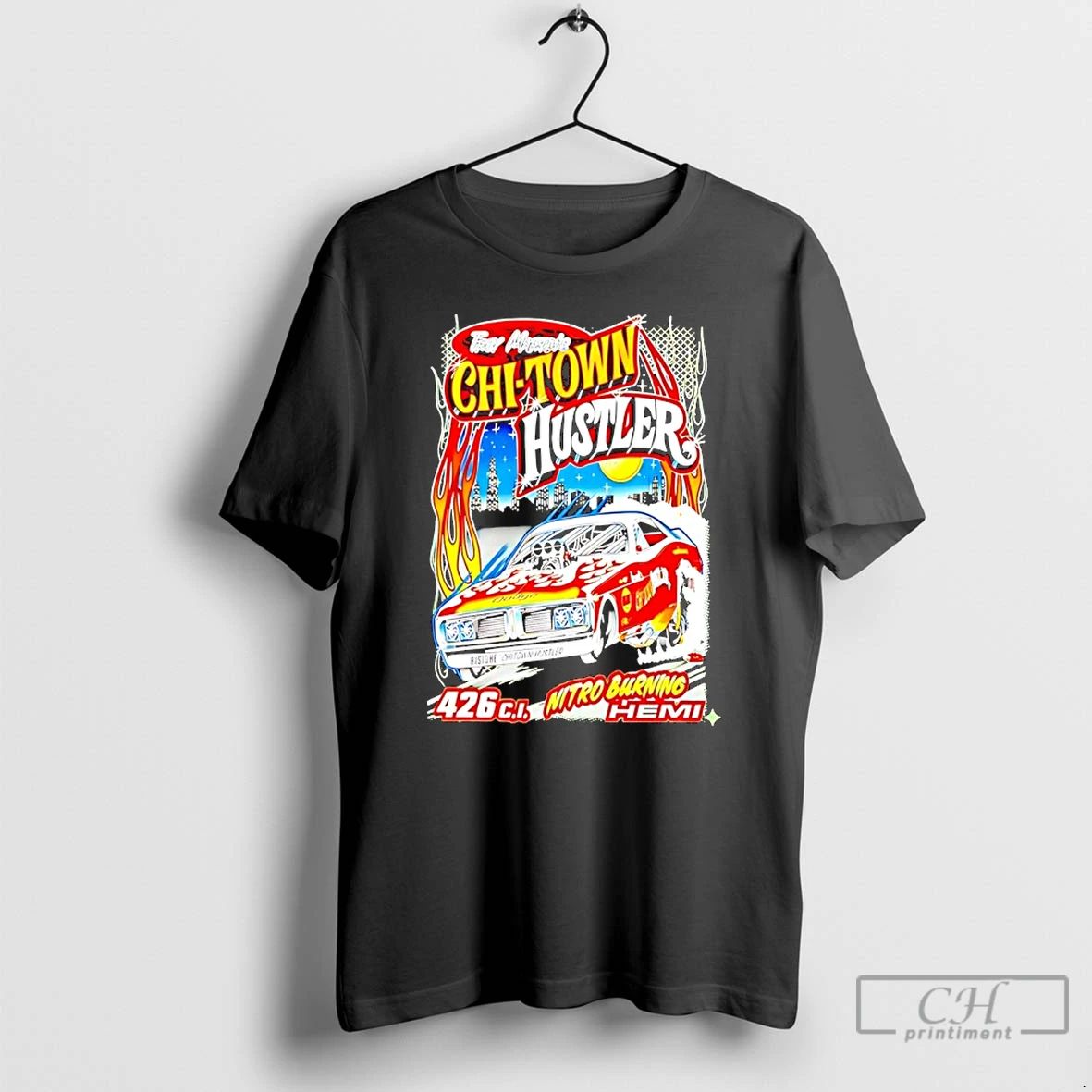 Classic Troy Martins Chi Town Hustler Nitro Burning Hemi T Shirts
