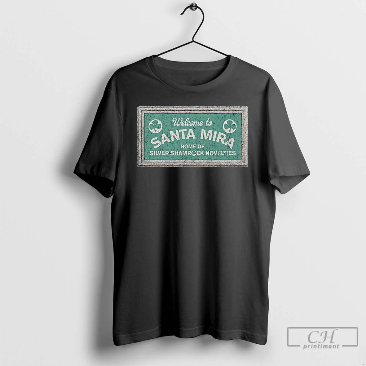 Classic Welcome To Santa Mira Home Of Silver Shamrock Novelties Ornaments T Shirts