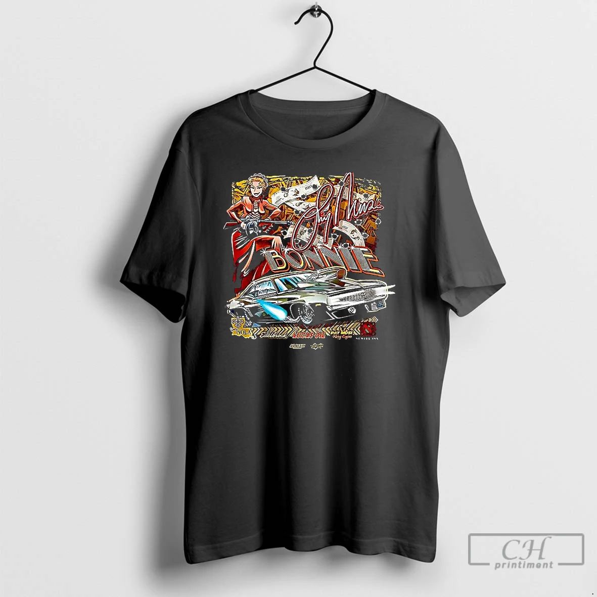 Classic Pat Musi Racing Engines Bonnie Signature T Shirts