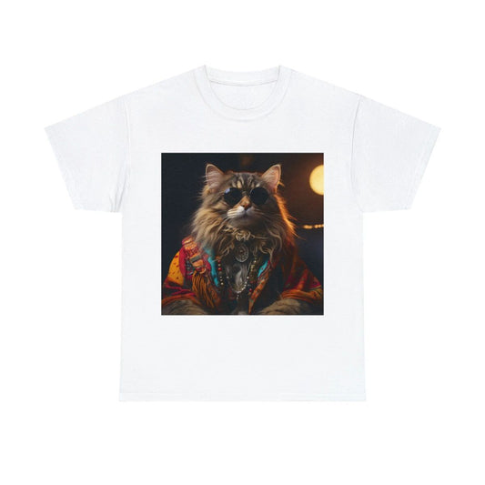 Realistic Cat Art T Shirt Adult Hipster Cat Hippie Pet Lover Gift Intricate