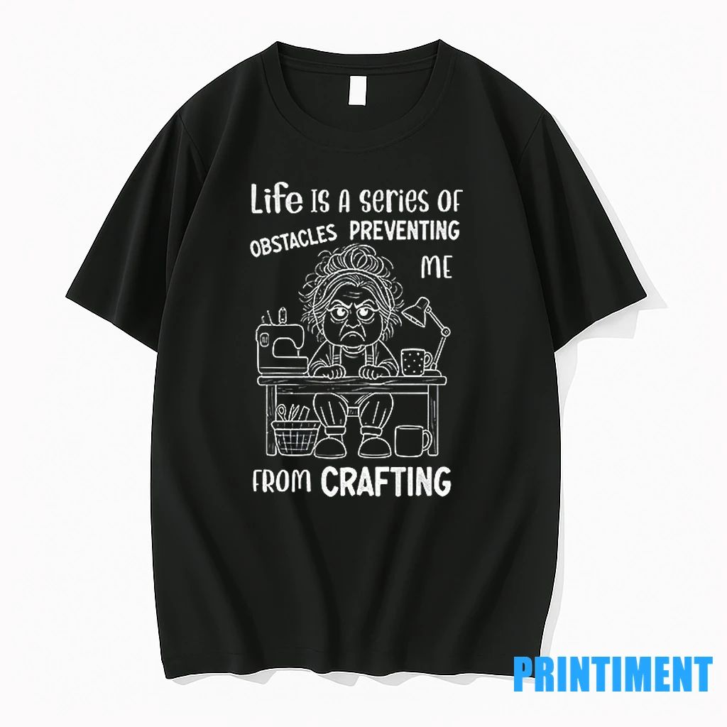 Grandma Life Is A Series Of Obstacles Preventing Me From Crafting Tshirts Sweater