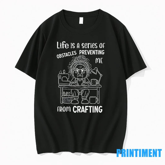 Grandma Life Is A Series Of Obstacles Preventing Me From Crafting Tshirts Sweater