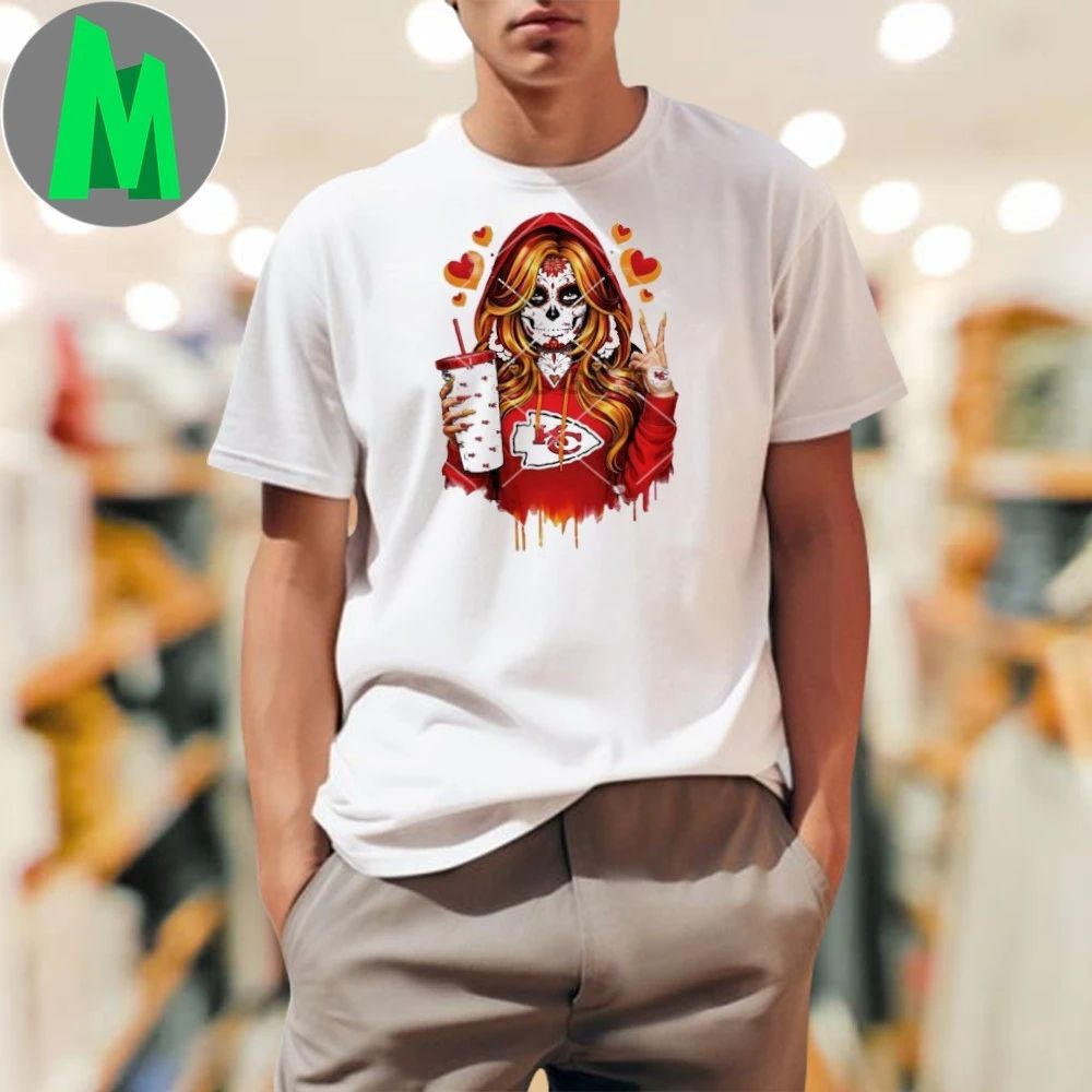 Kansas City Chiefs Sugar Skull Girl Shirt