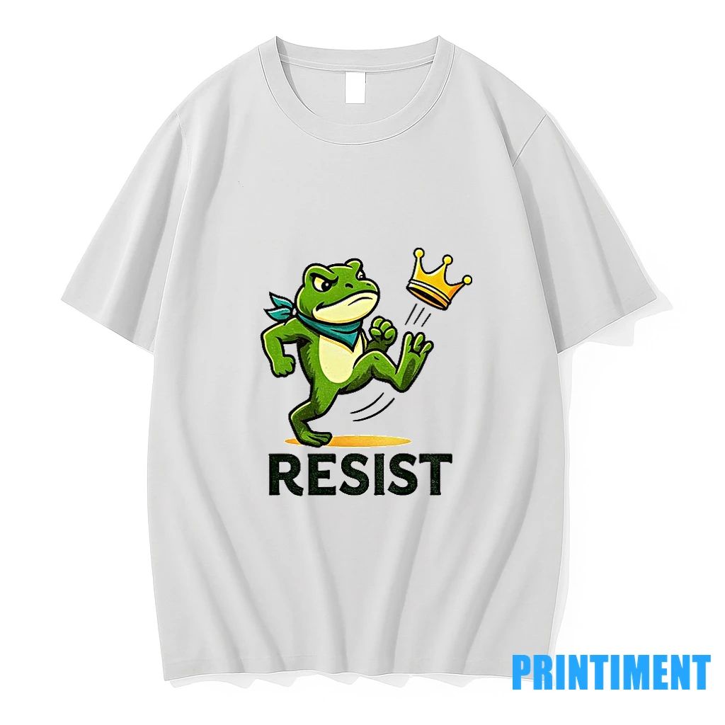 Funny Frog Kicks Crown Resist No Kings Water Bottle And Journal Tshirts Sweater