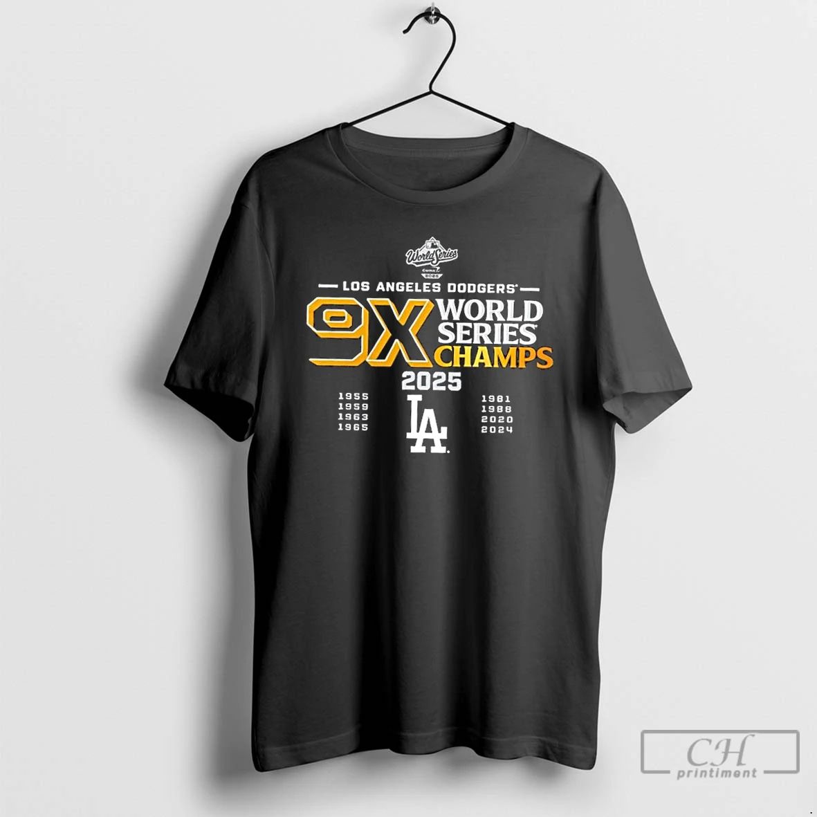 Classic 9 Time World Series Champs Los Angeles Dodgers November 1st 2025 2 Sided