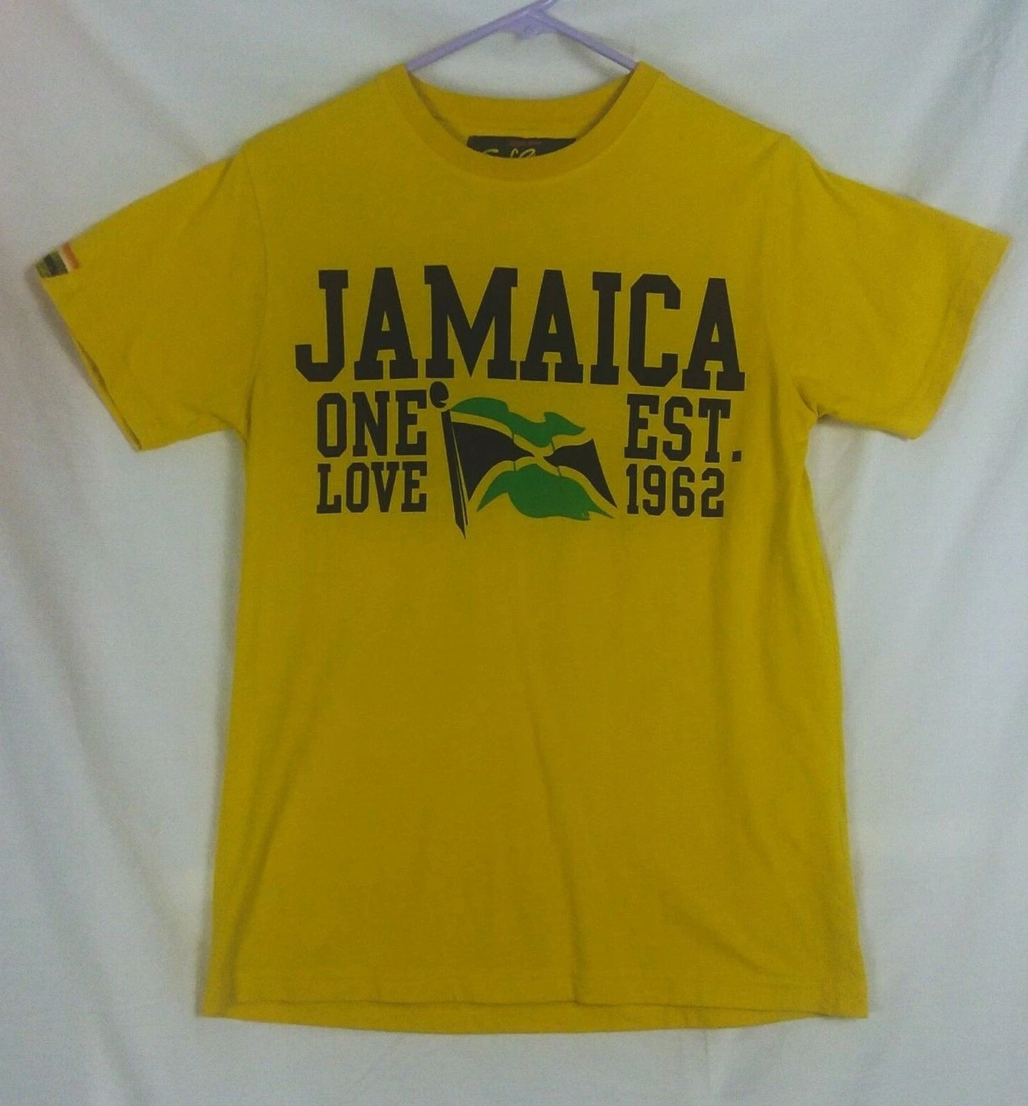 Surf Classics Jamaica One Love T-Shirt Island Yellow Size SM