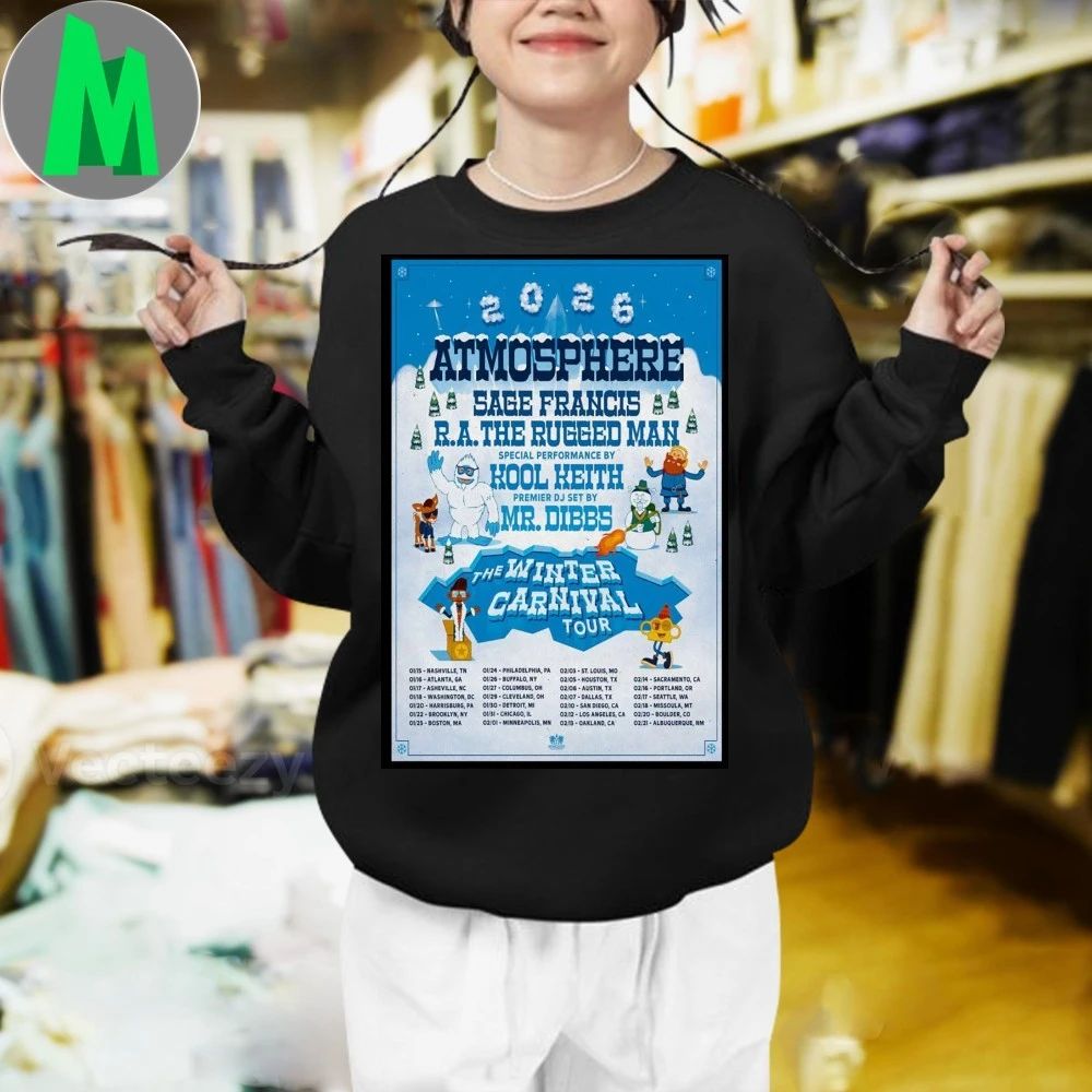 Original Atmosphere The Winter Carnival Tour Jan + Feb 2026 Poster Shirt
