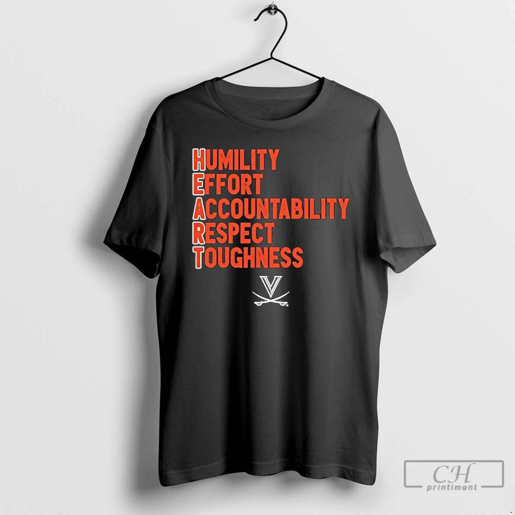 Classic Virginia Cavaliers Football H E A R T Humility Effort Accountability Respect Toughness