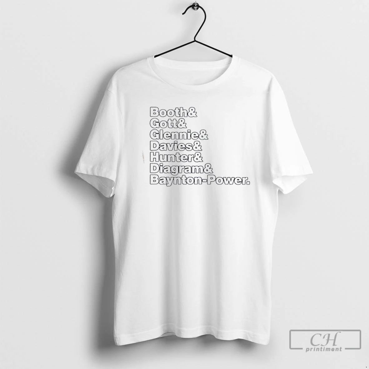 Classic Booth Gott Glennie Davies Hunter Diagram And Baynton Power T Shirts