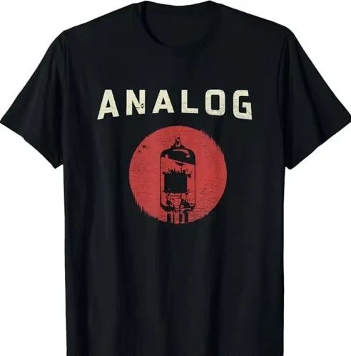 Vacuum Tube Amp Analog Vintage Retro 80s 90s Unisex T-Shirt Gift Tee